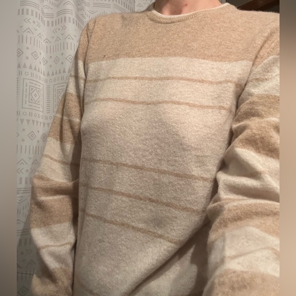 💫VINTAGE SAKS FITH AVENUE 100% Cashmere Striped Crewneck Women’s Sweater - Picture 9 of 11